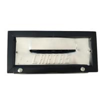 Caixa correio carta portão Grade/embutir em parede ou muro preta chapa de aço 0.50mm 1/2 tijolo Caixa correio carta portão Grade/embutir em parede ou muro preta chapa de aço 0.50mm 1/2 tijolo