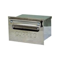 Caixa Correio Cartas Envelope Inox Para Grade 20x21x12cm Caixa Correio Cartas Envelope Inox Para Grade 20x21x12cm
