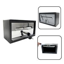 Caixa Correio Cartas Frontal Frente de Inox e Corpo Preto para Embutir ou Parafusar com 2 Chaves Caixa Correio Cartas Fr