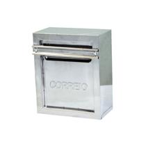 Caixa Correio Cartas Popular 30 Inox Para Grade 13x25x30cm Caixa Correio Cartas Popular 30 Inox Para Grade 13x25x30cm