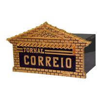 Caixa Correio Para Cartas Alvorada Jornal Detras 25x42x20cm