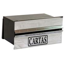 Caixa Correio Popular Inox 15x23x11 Para Muro - Fuzil