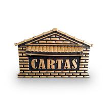 Caixa Correio Pvc Colonial Preto/ouro Grade/embutir N04 - REAL CAIXAS