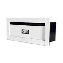 Caixa Correio techinox carta Luxo linear branca fosca 14 cm profundidade pintura de alta resistência Caixa Correio techinox carta Luxo linear branca fosca 14 cm profundidade pintura de alta resistência