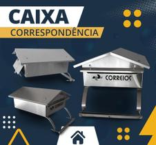 Caixa Correio Tradicional Cartas Suporte Cerca 18 x 23 cm Caixa Correio Tradicional Cartas Suporte Cerca 18 x 23 cm