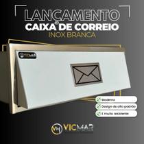 Caixa Correio VIcmar Branca inox