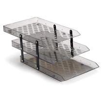 Caixa correspondecia tripla movel fume - maxcril