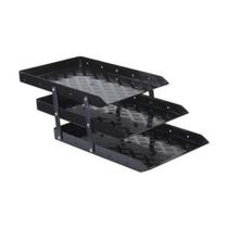 Caixa correspondecia tripla movel preta - maxcril Caixa correspondecia tripla movel preta - maxcril