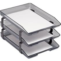 Caixa Correspondência Tripla Acrílica Classic Fume