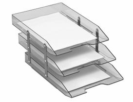 Caixa correspondencia tripla articulada Acrimet 245 fume