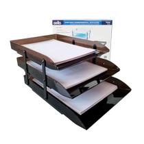 Caixa Correspondencia Tripla Articulavel Fume