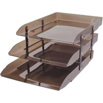 Caixa Correspondência Tripla Articulável Fume Caixa Correspondência Tripla Articulável Fume