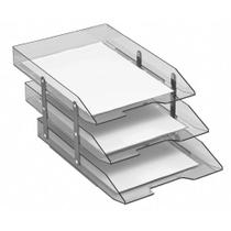 Caixa Correspondencia Tripla Movel Articulavel Fume