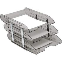 Caixa Correspondencia Tripla Super X Fume Articulada