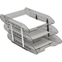 Caixa correspondencia tripla super x fume articulada