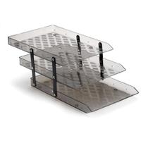 Caixa Correspondência Tripla Waleu Acrílico Móvel Fumê Caixa Correspondência Tripla Waleu Acrílico Móvel Fumê