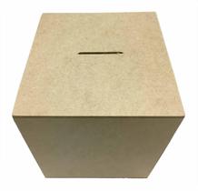 Caixa Cubo Cofre G Mdf Liso 14X14X14 Cm