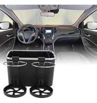 Caixa D Acessorio Porta Lenços Copo Garrafa Para Carro Preto Caixa D Acessorio Porta Lenços Copo Garrafa Para Carro Preto