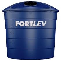 Caixa d'água Polietileno 15.000L Tampa Rosca Azul Fortlev