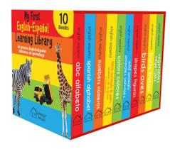 Caixa de 10 livros de tabuleiro em inglês e espanhol Wonder House