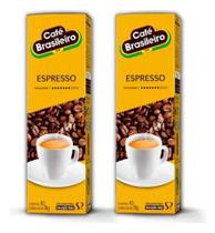Caixa de 20x Cápsulas Café Brasileiro Espresso 3 Três Corações Não contém glúten intensidade 7 Caixa de 20x Cápsulas Café Brasileiro Espresso 3 Três Corações Não contém glúten intensidade 7