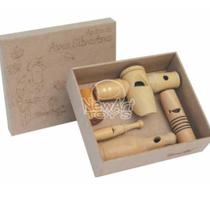 Caixa De 5 Apitos De Aves Silvestres + Tampa + Cd - Ref.163