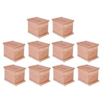 Caixa de Abelha Padrão Langstroth Eucalipto KIT 10 UNIDADES