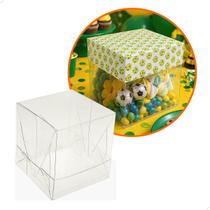 Caixa de Acetato com Base Estampa Futebol Brasil (6x6x6cm) Kit 100un Embalagem de Plástico Transparente Caixa de Acetato com Base Estampa Futebol Brasil (6x6x6cm) Kit 100un Embalagem de Plástico Transparente