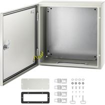 Caixa de aço VEVOR NEMA 4X 40x40x15cm com placa de montagem