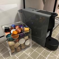 caixa de acrílico para porta capsulas Nespresso Dolce Gusto Três Corações Café Cubo Transparente