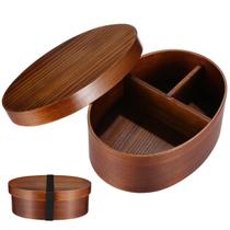 Caixa de Almoço Bento Box de Madeira ABOOFAN 18x13x6 cm Caixa de Almoço Bento Box de Madeira ABOOFAN 18x13x6 cm