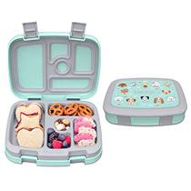 Caixa de almoço bento com prova de vazamento, 5 compartimentos, sem BPA, coleção 2021 para crianças