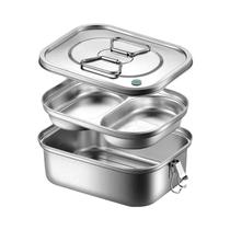 Caixa De Almoço Bento De Aço Inoxidável De Dupla Camada, Portátil E Isolada Para Armazenamento De Caixa De Almoço Bento De Aço Inoxidável De Dupla Camada, Portátil E Isolada Para Armazenamento De