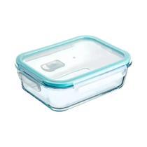 Caixa De Almoço De Vidro Borossilicato Hermética, Segura Para Micro-ondas, Recipiente De Caixa De Almoço De Vidro Borossilicato Hermética, Segura Para Micro-ondas, Recipiente De