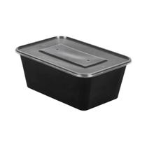 Caixa De Almoço Plástica Descartável Preta 10PCS Recipiente De Armazenamento Para Frutas E Saladas Caixa De Almoço Plástica Descartável Preta 10PCS Recipiente De Armazenamento Para Frutas E Saladas