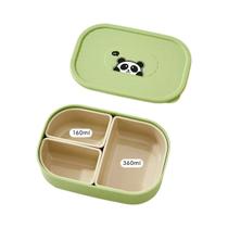 Caixa De Almoço Portátil Empilhável E Destacável Com 3 Compartimentos, Recipiente De Plástico Para