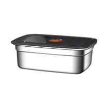 Caixa De Almoço Selada Em Aço Inoxidável De Grande Capacidade Para Micro-ondas, Refrigerador E Caixa De Almoço Selada Em Aço Inoxidável De Grande Capacidade Para Micro-ondas, Refrigerador E
