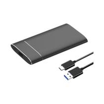 Caixa De Alumínio Para HDD, Adaptador MSATA Para USB3.1 Tipo-C Para SSD Mini-SATA De 1.8 Polegadas,