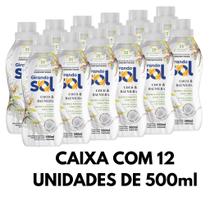Caixa de Amaciante Coco & Baunilha ( 12 Unidades de 500 ml ) - Girando Sol Caixa de Amaciante Coco & Baunilha ( 12 Unidades de 500 ml ) - Girando Sol
