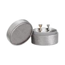 Caixa De Anel Hexagonal De Corduroy Pequena 5x5x4cm Em Quatro Cores, Caixa De Joias De Flanela Para