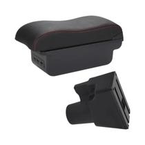 Caixa De Apoio De Braço Em Couro Kia Picanto 3X-Line Com Superfície Curvada Para Armazenamento