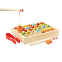 Caixa de aprendizagem de brinquedos magnéticos de pesca para crianças e bebês