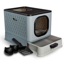 Caixa de Areia Banheiro Fechado GatoSandbox Premium Grande Bandeja Furba Caixa de Areia Banheiro Fechado GatoSandbox Premium Grande Bandeja Furba