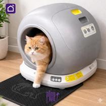 Caixa De Areia Banheiro Gatos Fechado Automático Inteligente Autolimpante Grande Casinha