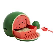 Caixa de Areia Banheiro para Gatos Vetreska Watermelon - Estilo Divertido e Funcional Caixa de Areia Banheiro para Gatos Vetreska Watermelon - Estilo Divertido e Funcional