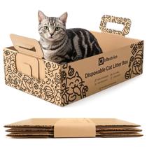 Caixa de Areia Descartável para Gatos IRRESTRICO Dobrável e Impermeável Caixa de Areia Descartável para Gatos IRRESTRICO Dobrável e Impermeável