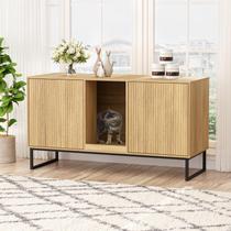 Caixa de areia dupla FiveWillowise para 2 gatos