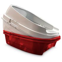 Caixa de Areia Gatos Furba 2 Bandejas Sanitário Felino Com Peneira Caixa de Areia Gatos Furba 2 Bandejas Sanitário Felino Com Peneira