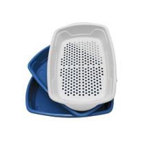 Caixa De Areia P/ Gatos Bandeja Higiênica Cat Clean -3 Peças Caixa De Areia P/ Gatos Bandeja Higiênica Cat Clean -3 Peças