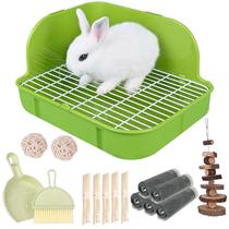 Caixa de areia para coelhos Toilet RUBYHOME Plástico para pequenos animais